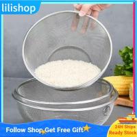 ราคา Lilishop Lilishop 3 ชิ้นชุดกระชอนวิจิตรตาข่ายกรองชามสแตนเลสตะแกรงข้าวซักผ้าตะกร้ากรองสำหรับสายพันธุ์ท่อระบายน้ำล้างพาสต้าผักผลไม้ (44910864277)
