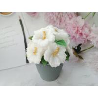 ราคา เทียนหอมดอกชบาขาวในกระถาง มีกลิ่นหอม ขนาดกระถางใหญ่ กว้าง 12 cm สูง 14 cm ของตกแต่งบ้านสไตล์มินิมอล Modern (23312530736)