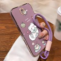 ราคา SAMSUNG HP GANTUNGANเคสโทรศัพท์สําหรับSamsung Galaxy J7 Pro J7 2015 J7 2018 J7 2017 แมวน่ารักซิลิโคนCesing Gold Plated Edge SoftcaseแขวนสายKesing (49462154942)