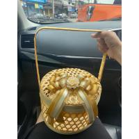 ราคา ชะลอมไม้ไผ่สาน ชะลอมสังฆทาน ตะกร้า ขนาดฐาน 9 นิ้ว ตกแต่งตามรูป (27907762687)