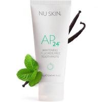 ราคา Nu Skin AP 24 Whitening Fluoride - ยาสีฟันฟรี | AP 24 เบลนด์ | รสวานิลลามิ้นต์ | เพิ่มความสว่างฟัน | ขจัดคราบพื้นผิว | ป้องกันฟันผุทันตกรรมและโล่ | เคลือบฟัน-ปลอดภัย (55314032601)