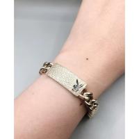 ราคา สร้อยข้อมือโซ่ใหญ่ยี่ห้อ PLAY.BOY (19cm) คัดสรรจากประเทศญี่ปุ่น (45601772794)