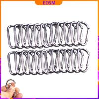 ราคา EOSM ตะขอเหล็ก 6 ซม. D-Shape Carabiner อุปกรณ์ตั้งแคมป์กระเป๋าเป้สะพายหลังหัวเข็มขัดขวดน้ำแขวนพวงกุญแจ (8867289313)