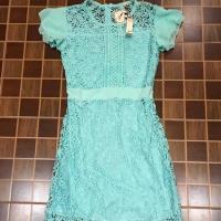 ราคา เดรสลูกไม้สีเขียวมิ้น (1296312481)