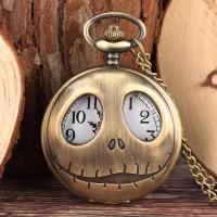 ราคา TIEDAN The Nightmare Before Christmas Quartz Pocket Watch Retro Frog Big Eyes Jack Skellington สร้อยคอจี้ (29267045957)