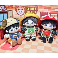 ราคา ชุดตุ๊กตามือสอง ฮู้ดสวมหัวไม่ได้ + กางเกงเอี๊ยม 20cm. หมวก (42726981446)