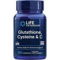 ราคา Life Extension Glutathione, Cysteine & C, วิตามินซี 500 มก., อาหารเสริมสารต้านอนุมูลอิสระอันทรงพลังเพื่อรองรับสุขภาพตับ, ปราศจากกลูเตน, Non-GMO, 100 แคปซูล (55258804744)