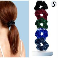 ราคา ยางมัดผมโดนัทผ้ากำมะหยี่ Velvet Hair Scrunchies ไซส์ S 7 เซนติเมตร พร้อมส่งจากไทย (50110368364)
