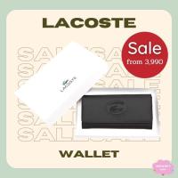 ราคา LACOSTE Classic Flap Wallet กระเป๋าสตางค์แบบพับสีดำ PVC แท้100% *No Box❌* Lacoste ลาคอสต์ (12921713827)