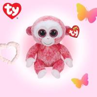 ราคา Ty Beanie boos, ตุ๊กตาแบรนด์ Ty ของแท้ ตุ๊กตาลิง ของแท้ พร้อมส่ง สีชมพู ตาโต น่ารัก Monkey (Ruby) (11051617414)