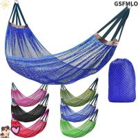 ราคา GSFMLO เปลตาข่าย,พร้อมถุงเก็บรับน้ําหนัก200กิโลกรัมแกว่งเก้าอี้,แบบพกพาเดียวกว้างผ้าไหมน้ําแข็งแขวนเตียงสวน (55562283509)