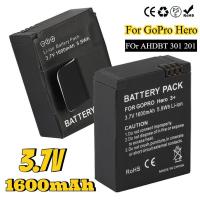 ราคา Original 1600mAh แบตเตอรี่ AHDBT 301 201 แบตเตอรี่ชาร์จ AHDBT-301 สําหรับ GoPro Hero 3 Go Pro Hero 3 3 + Action แบตเตอรี่กล้อง (46262879779)