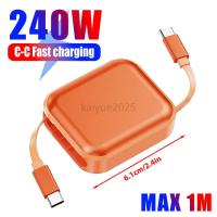 ราคา KAIYUE 240W Retractable Type C ถึงประเภท C สาย PD Fast ชาร์จ USB C สายสําหรับ OPPO Reno 15 15F 15Pro Max Samsung A57 5G A37 5G Power Bank สาย USB C (41480933212)