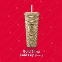 ราคา สตาร์บัคหนามทอง ของไทย ของใหม่ แท้100000 %แก้วสตาร์คบัคสีทอง ขนาด24oz (23218478993)