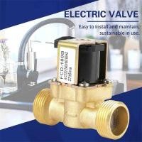 ราคา วาล์วโซลินอยด์ไฟฟ้าทองเหลือง AC220V DC12V สำหรับควบคุมวาล์วแบบปิดปกติ G1/2'' (52213376502)