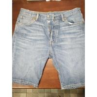 ราคา กางเกงยีนส์ levi's 501 แท้ ขาสั้น มือสอง เอว33-34 (49610378512)