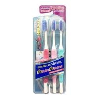 ราคา ซิสเท็มมา แปรงสีฟันซุปเปอร์สไปรัล Systema Spiral Toothbrush 3Pcs. (48459461096)