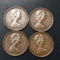 ราคา UK Queen Elizabeth II 2 New Pence 1975 ( x 4 ) (52161461159)