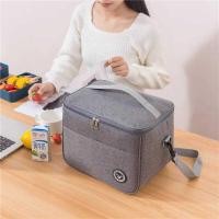 ราคา C Capacity Hand-Held With Shoulder Strap Insulated Bag, Lunch Box Bag, Student Thickened Waterproof (56011075451)