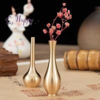 ราคา <แฮปปี้เบย์> แจกันทองแดงบริสุทธิ์ ห้องนั่งเล่นตกแต่งสีทอง แจกันโบราณ แจกันดอกไม้เฉพาะ ลดราคา (26775356503)