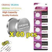 ราคา CR2016 แบตเตอรี่ปุ่ม 3V จำนวน 5-60 ชิ้น LM2016 BR2016 DL2016 CR 2016 แบตเตอรี่ลิเธียมสำหรับนาฬิกาและ (56101230526)