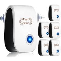 ราคา 6 แพ็ค Ultrasonic Pest Reject ในร่มเมาส์ Repellent Pest Repellent ปลั๊กอัลตราโซนิกสําหรับแมงมุม,หนู,ยุง, Roaches,เมาส์,หนู,แมลง,มด,แมลงวัน (44481755460)