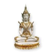 ราคา สมเด็จพระจักรพรรดิทรงเครื่อง พระวรกายสีขาวปิดทอง (หน้าตัก 9นิ้ว สูง40ซม.)หลวงตาม้าเมตตาพุทธาภิเษก เป็นพระพุทธรูปที่มีควา (14856593413)