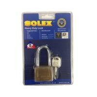 ราคา [สินค้าส่งด่วน] SOLEX กุญแจลูกปืน EXTRA PLUS สีทองเหลือง 40 มม. คอยาว SOLEX EXTRA PLUS PADLOCK 40 MM. L (47811293386)