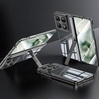 ราคา เคสสําหรับ Motorola Moto Razr Fold โมโตโรล่า โมโต ราซร์ พับเคสโทรศัพท์โปร่งใสบางเฉียบ ขอบชุบไฟฟ้า ฝาครอบป้องกันด้านหลังหล่นพร้อมขายึด (44760691144)