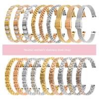 ราคา สายนาฬิกาสุภาพสตรีสร้อยข้อมือบางสายสแตนเลสเหมาะสําหรับdw Armani Tissot Langqin Fineตาข่ายสายคล้องสแตนเลส (45711346956)