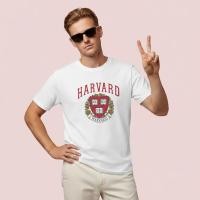 ราคา HARVARD University US Premium T-Shirt ผ้าคอตตอนแขนสั้นและแขนยาว (53209583506)
