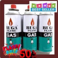 ราคา แก๊สเติมไฟแช็ก แก๊สกระป๋อง ถูกที่สุด!!! BUGA FLAM บูก้าเฟรม (ชุด 3 กระป๋อง) ปริมาตรบรรจุ 375 ml. สำหรับเตาแก๊สปิคนิค (18577538217)