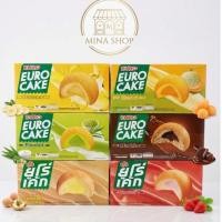 ราคา ยูโร่ คัสตาร์ดเค้ก 1กล่อง12ชิ้น Euro cake ขนมเค้กยูโร่ แป้งพัฟนุ่ม รสชาติหลากหลาย (54112358305)