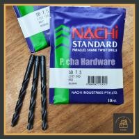 ราคา ดอกสว่านเจาะเหล็ก สแตนเลส NACHI 7.5 มิล L500 (ราคาต่อ 1 ดอก) (25926263170)
