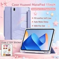 ราคา ปลอก Huawei MatePad 11 นิ้ว / MatePad SE 11 นิ้ว / MatePad 11.5 PaperMatte / MatePad 11.5S พร้อมช่องเสียบปากกา Auto Wake Sleep ปลอกป้องกันแม่เหล็กโปร่งใส (52111808054)