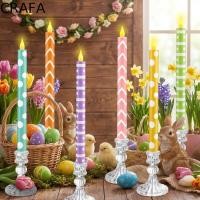 ราคา CRAFA เทียน LED 6 ชิ้น,|สีเปลวไฟที่สมจริงเทียนอิเล็กทรอนิกส์,เครื่องประดับคริสต์มาสจําลองเปลวไฟรีโมทคอนโทรลเสายาวเทียนงานแต่งงาน (52913952680)