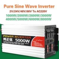ราคา Pure Sine Wave Inverter 2000W 5000W 8000W Power Solar Car Inverter LED Display DC 12V 24V 48V 60V T (40229517700)