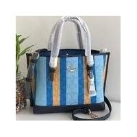 ราคา MOLLIE TOTE 25 IN SIGNATURE JACQUARD WITH STRIPES (COACH C4086) (13912431488)
