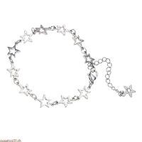 ราคา Sweetyvi1 Hollow Star Bracelets Gothic Five-pointed Star Bracelets Hip Hop Link Chain (56709982383)