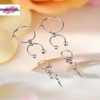 ราคา PINKCOOL ต่างหูสแตนเลสแบบเกือกม้า ออกแบบเกือกม้าในรูปทรงวงกลม พร้อมคลิป charm drop สไตล์punk gothic (42230326676)