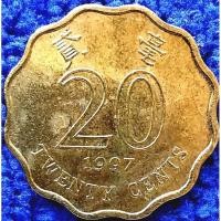 ราคา เหรียญ​หมุนเวียน​ ฮ่องกง​ Hong​ Kong​ 20, Cent​s, ใช้แล้ว, #1761 (13310647695)