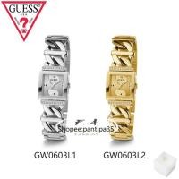 ราคา F.A ของใหม่คะGUESS นาฬิกาผู้หญิง รูปแบบสายโซ่ยังพาดผ่านหน้าปัด ทำให้ไร้รอยต่อ GW0603L1 GW0603L2 Case Diameter:20.8mmค่ะ (26163685938)