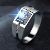 ราคา [ แหวนผู้ชาย ] แหวนเพชร Cz Dimond งานชุบเงิน 925 แบบเรียบๆ (6409498461)