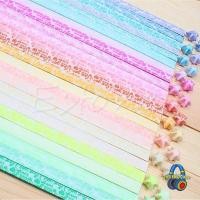 ราคา MOON 30 ชิ้น Luminous Lucky Star พับ Origami กระดาษ Lucky Star Origami กระดาษริบบิ้น (47164159912)
