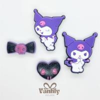 ราคา VANHLY kuromi รองเท้าแตะพลาสติกลายการ์ตูน Charm - สติ๊กเกอร์รองเท้าแตะสําหรับเด็กผู้หญิง V194 (49308974029)
