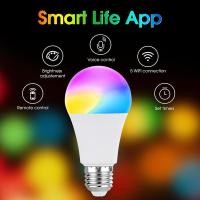 ราคา หลอดไฟ Led สมาร์ท Wifi Bluetooth Ip20 Rgb เปลี่ยนสีได้ ควบคุมผ่านแอป (41657013254)