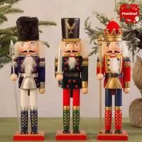 ราคา Wood Christmas Nutcracker ตุ๊กตาไม้ ประดับ ตุ๊กตาทหารยุโรป ตกแต่งเทศกาล (27814598440)