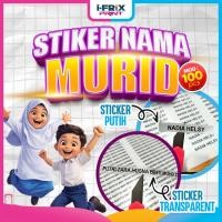 ราคา สติ๊กเกอร์ 100 ชิ้น NAMA SEKOLAH 6X80MM สติ๊กเกอร์ MIRRORKOTE TRANSPARENT / PUTIH (49909687920)