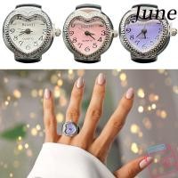 ราคา JUNEGOODS Love Quartz Ring นาฬิกาปรับยืดหยุ่นยืดแหวนของขวัญรอบแหวนนิ้วควอตซ์ (51810171422)
