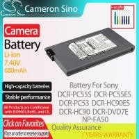ราคา CameronSino แบตเตอรี่สำหรับ Sony DCR-PC55ES DCR-PC53 DCR-HC90ES DCR-HC90เหมาะกับ Sony แบตเตอรี่กล้องดิจิตอล680มิลลิแอมป์ (16997406302)